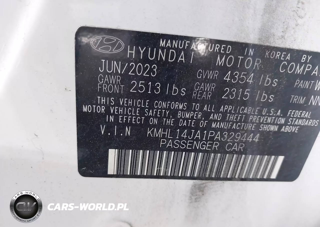 2023 Hyundai Sonata Sel VIN:KMHL14JA1PA329444 - 9