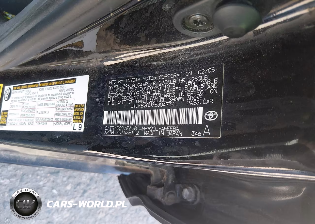 2005 Toyota Prius VIN:JTDKB20U753047341 - 9