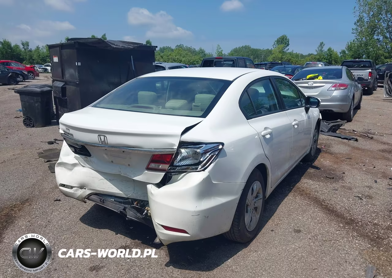 2014 Honda Civic Lx VIN:19XFB2F58EE016898 - 4