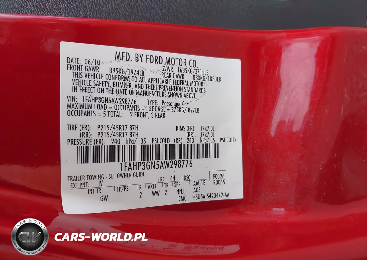 2010 Ford Focus Ses VIN:1FAHP3GN5AW298776 - 9