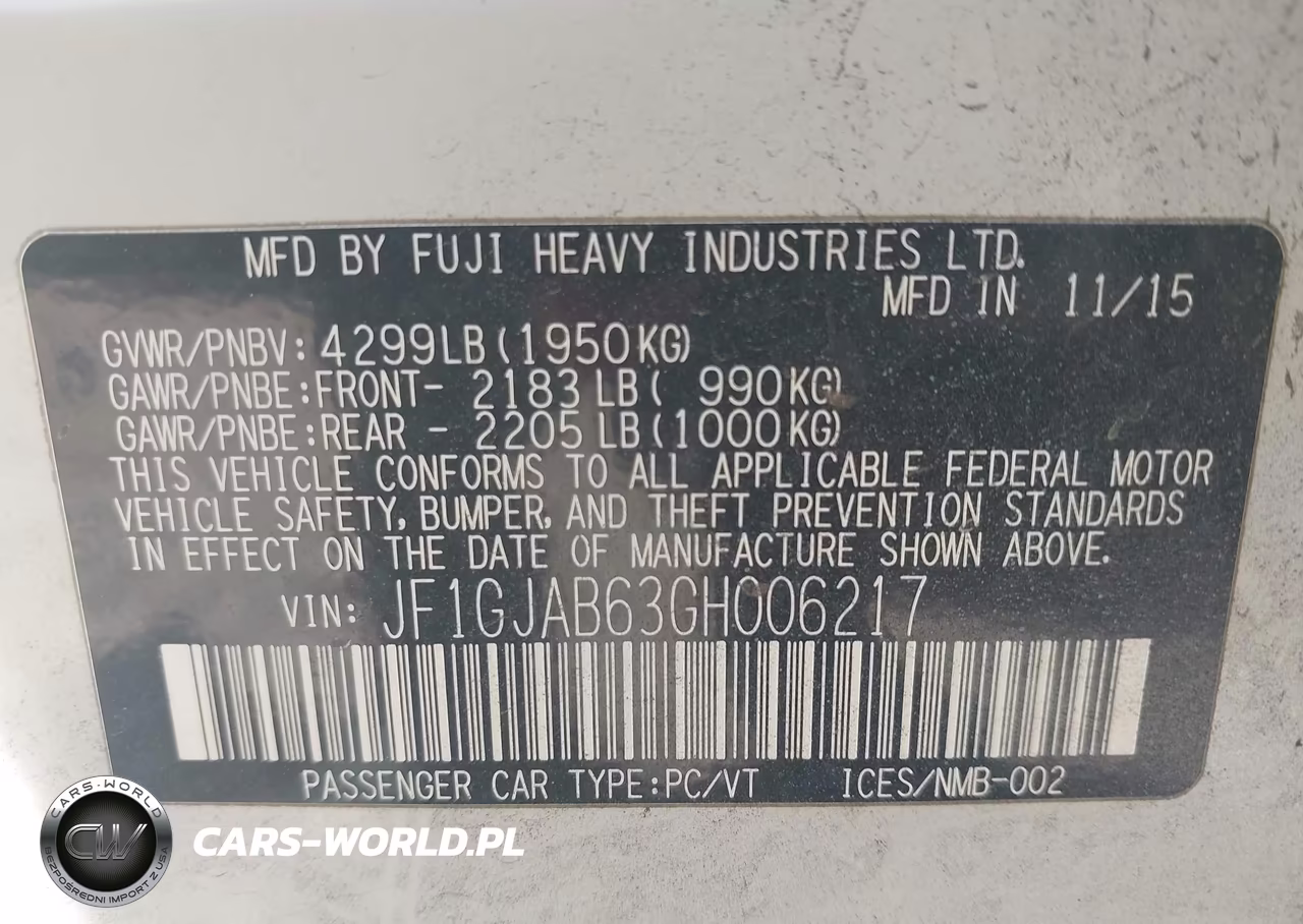2016 Subaru Impreza 2.0I Premium VIN:JF1GJAB63GH006217 - 9