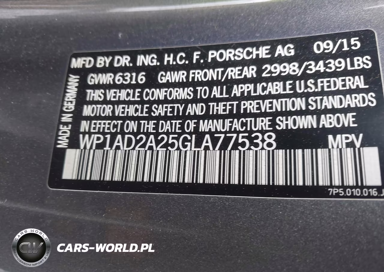 2016 Porsche Cayenne Gts VIN:WP1AD2A25GLA77538 - 9