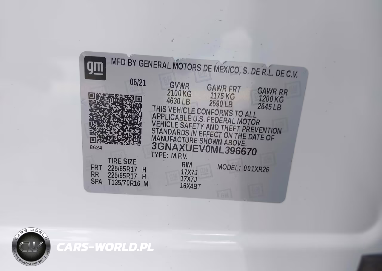 2021 Chevrolet Equinox Awd Lt VIN:3GNAXUEV0ML396670 - 9