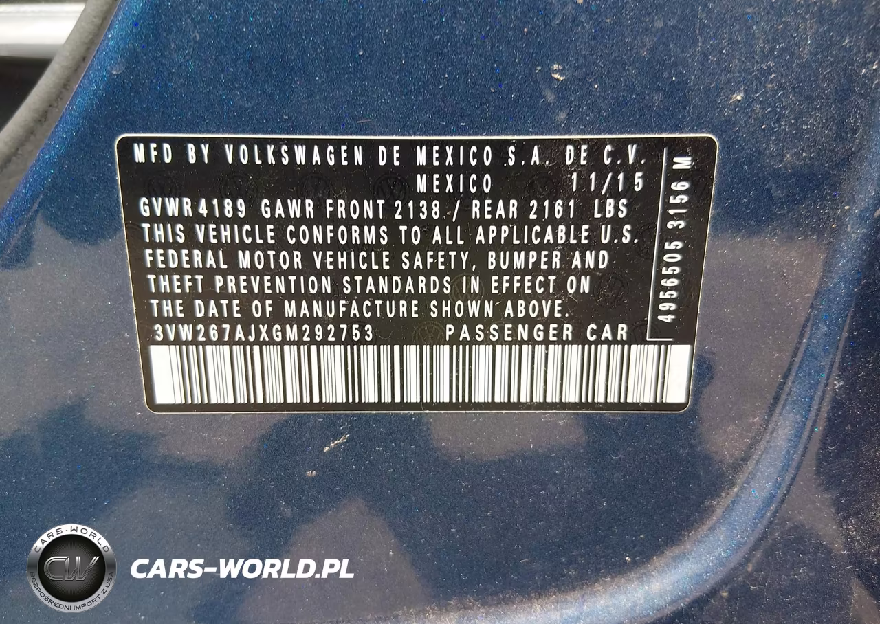 2016 Volkswagen Jetta 1.4T S VIN:3VW267AJXGM292753 - 9