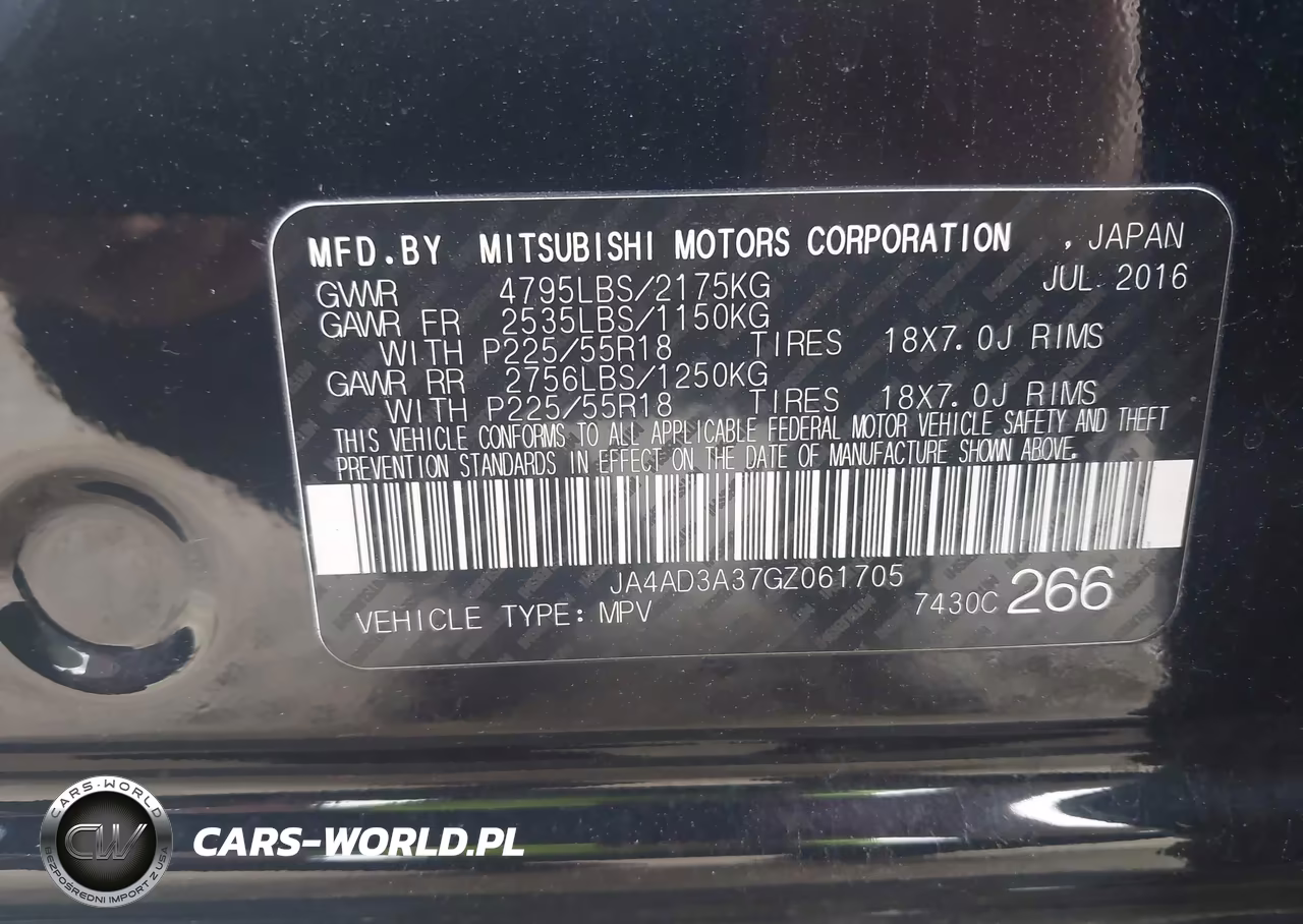 2016 Mitsubishi Outlander Sel VIN:JA4AD3A37GZ061705 - 9