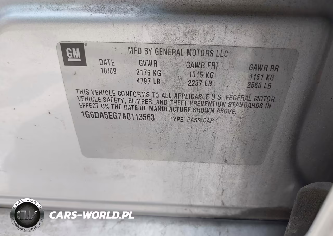 2010 Cadillac Cts VIN:1G6DA5EG7A0113563 - 9