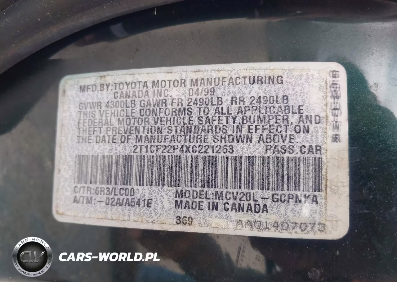 1999 Toyota Camry Solara Sle VIN:2T1CF22P4XC221263 - 9