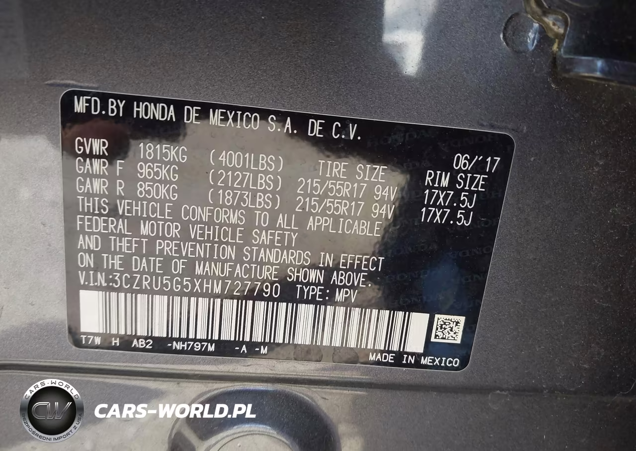 2017 Honda Hr-V Ex VIN:3CZRU5G5XHM727790 - 9