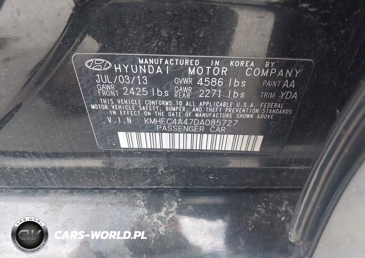 2013 Hyundai Sonata Hybrid Limited VIN:KMHEC4A47DA085727 - 9