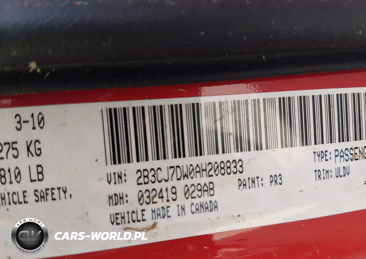 2010 Dodge Challenger Srt8 VIN:2B3CJ7DW0AH208833 - 9