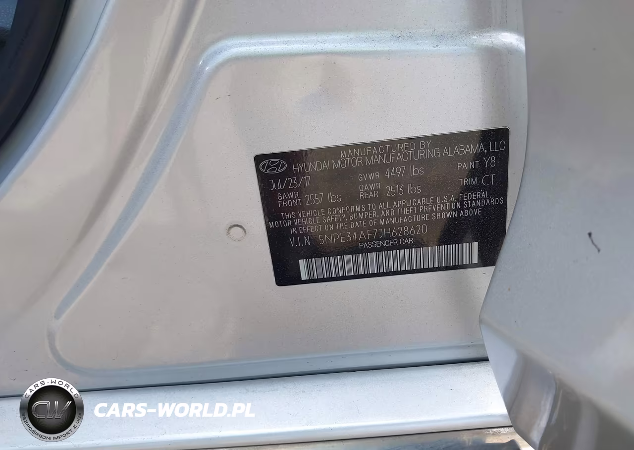 2018 Hyundai Sonata Sport VIN:5NPE34AF7JH628620 - 9