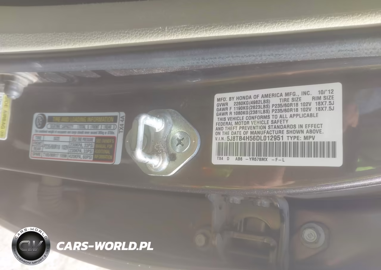 2013 Acura Rdx VIN:5J8TB4H56DL012951 - 9
