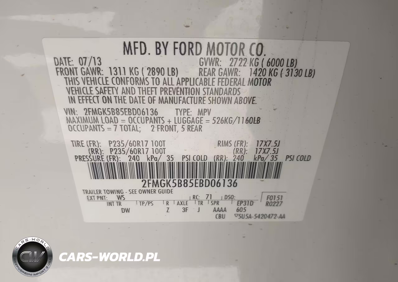 2014 Ford Flex Se VIN:2FMGK5B85EBD06136 - 9