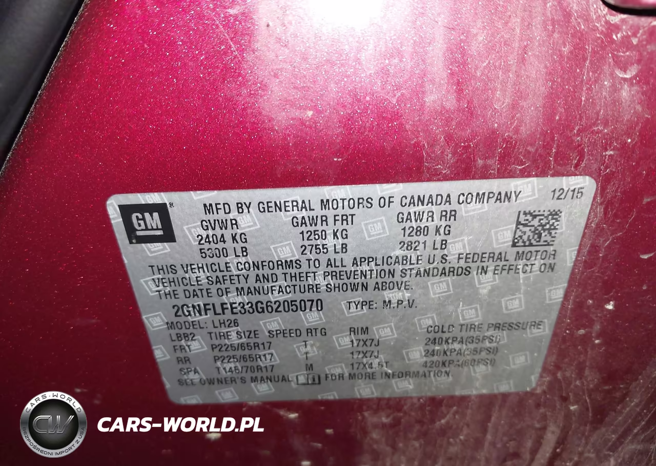 2016 Chevrolet Equinox Lt VIN:2GNFLFE33G6205070 - 9