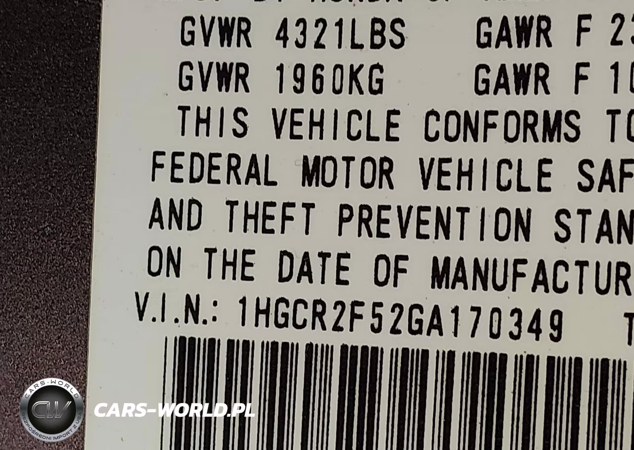 2016 Honda Accord Sport VIN:1HGCR2F52GA170349 - 9