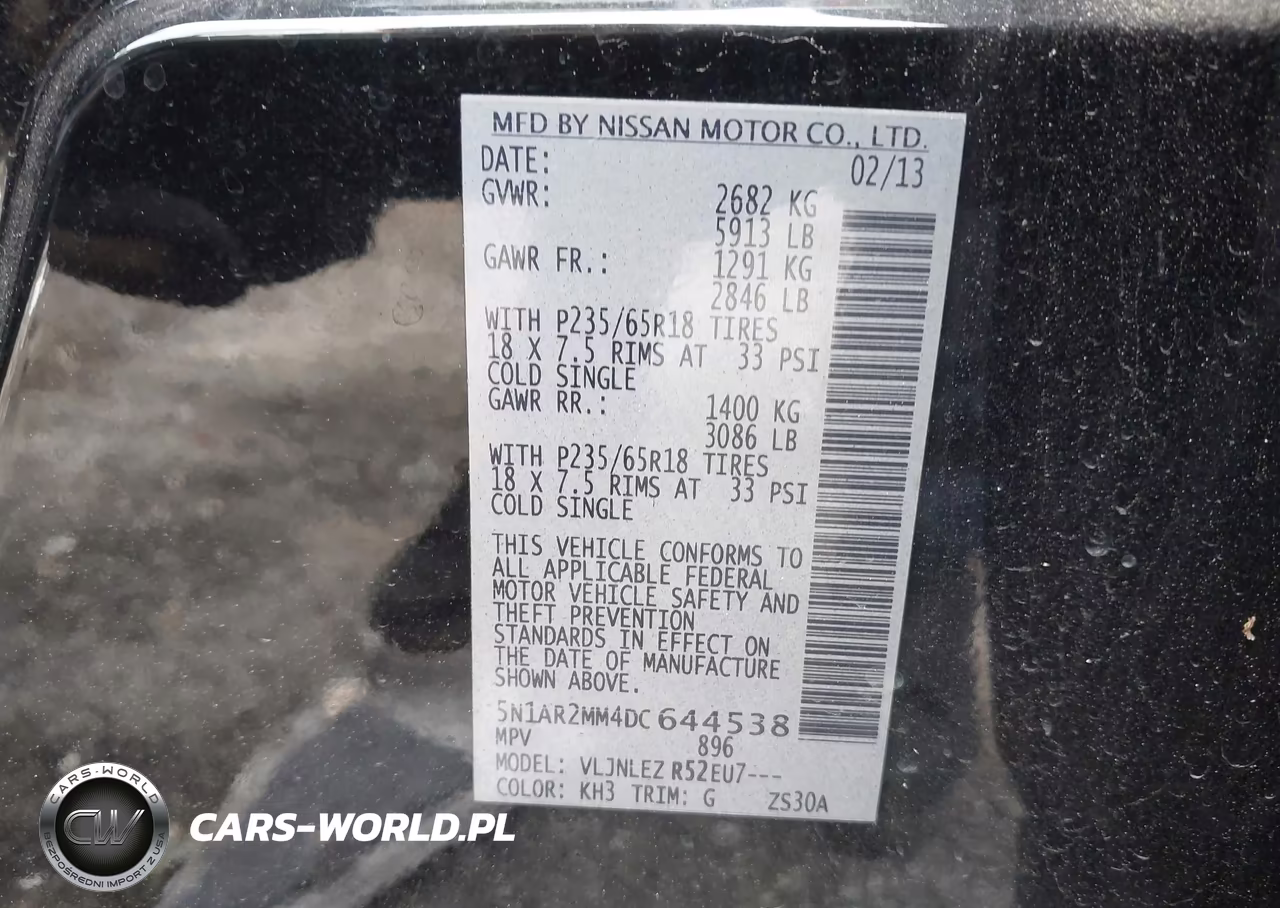 2013 Nissan Pathfinder Sv VIN:5N1AR2MM4DC644538 - 9