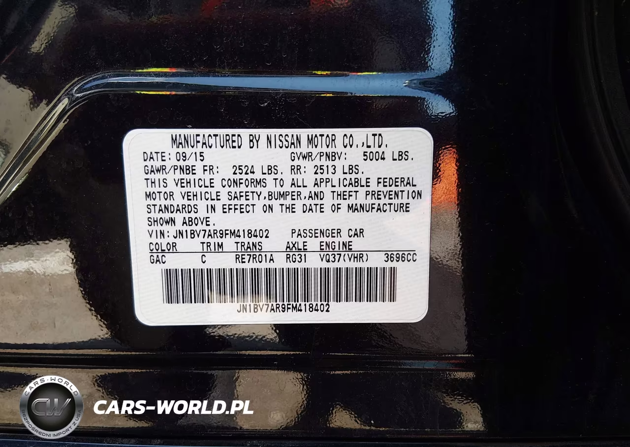 2015 Infiniti Q50 Premium VIN:JN1BV7AR9FM418402 - 9