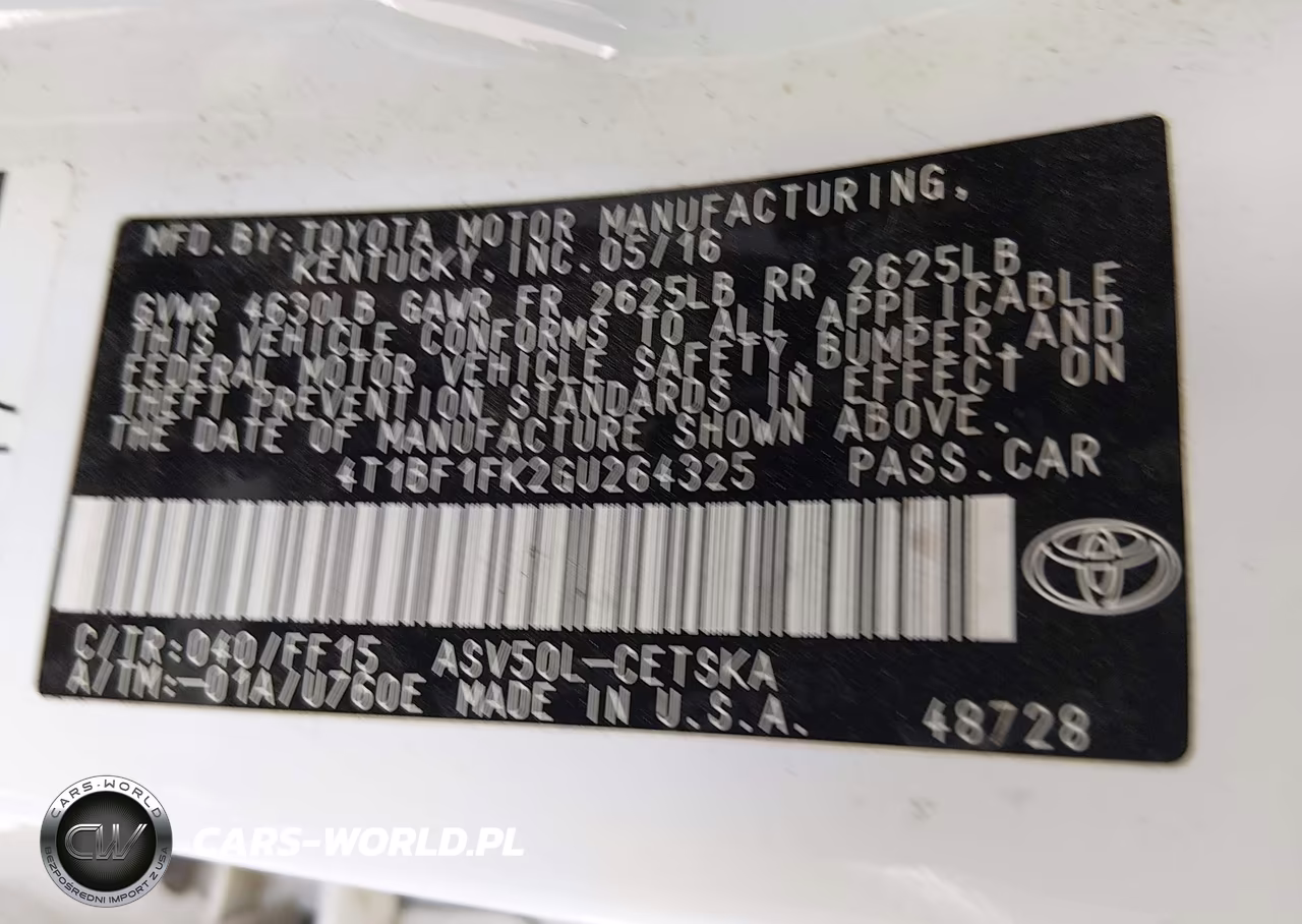 2016 Toyota Camry Se VIN:4T1BF1FK2GU264325 - 9