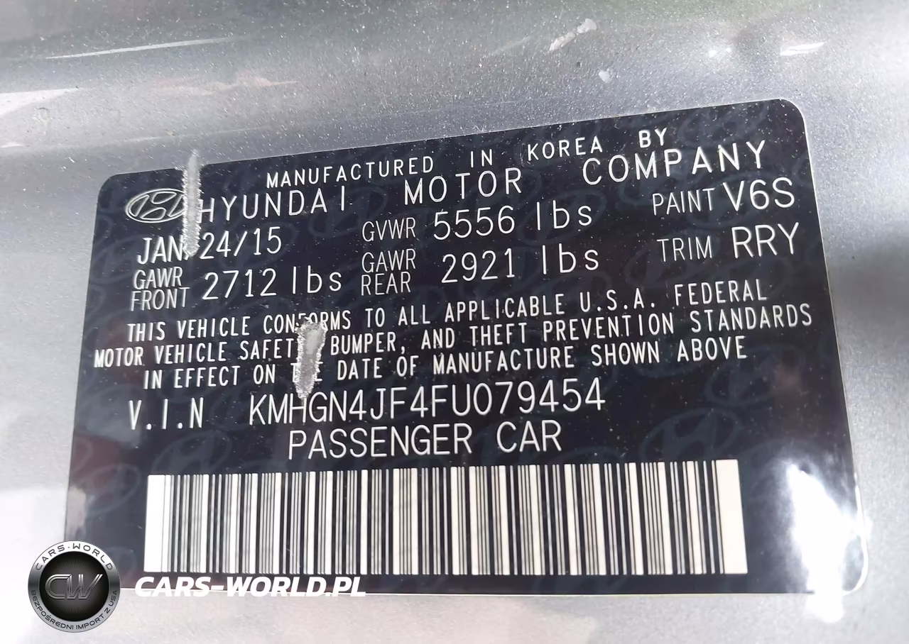 2015 Hyundai Genesis 5.0 VIN:KMHGN4JF4FU079454 - 9