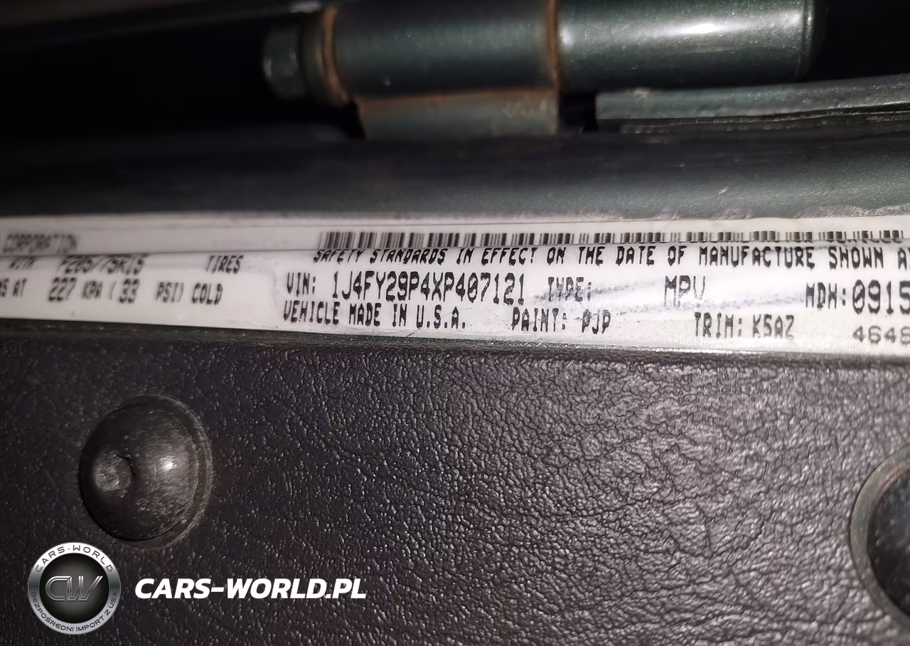 1999 Jeep Wrangler Se VIN:1J4FY29P4XP407121 - 9