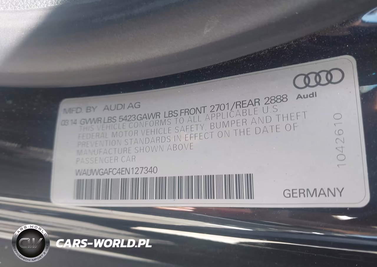 2014 Audi A7 3.0T Premium Plus VIN:WAUWGAFC4EN127340 - 9