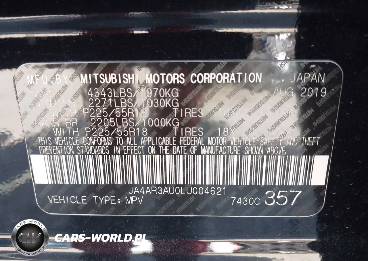 2020 Mitsubishi Outlander Sport 2.0 Es Awc VIN:JA4AR3AU0LU004621 - 8
