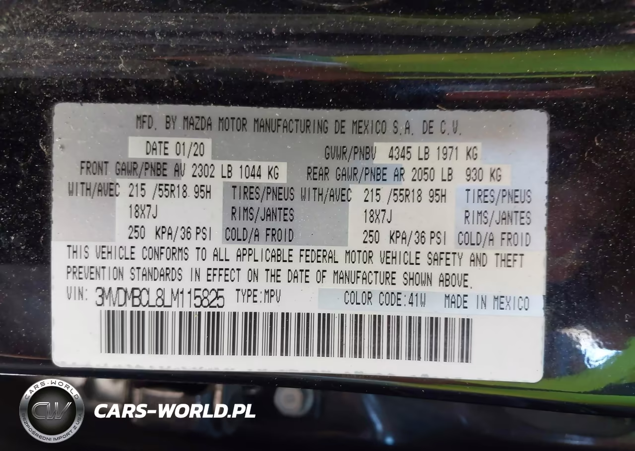 2020 Mazda Cx-30 Select Package VIN:3MVDMBCL8LM115825 - 9