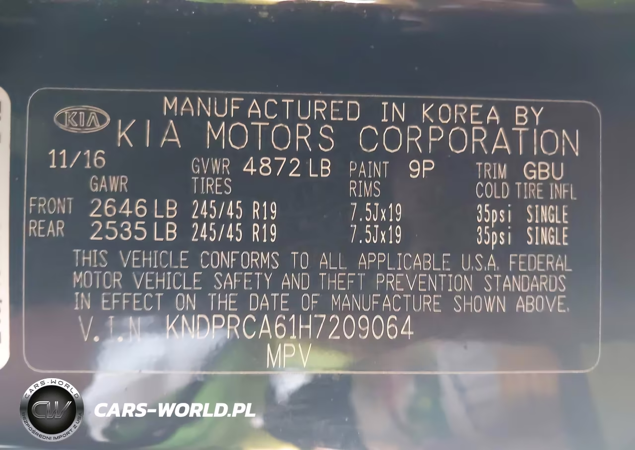 2017 Kia Sportage Sx Turbo VIN:KNDPRCA61H7209064 - 9