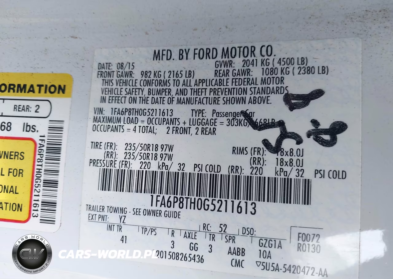 2016 Ford Mustang Ecoboost VIN:1FA6P8TH0G5211613 - 9