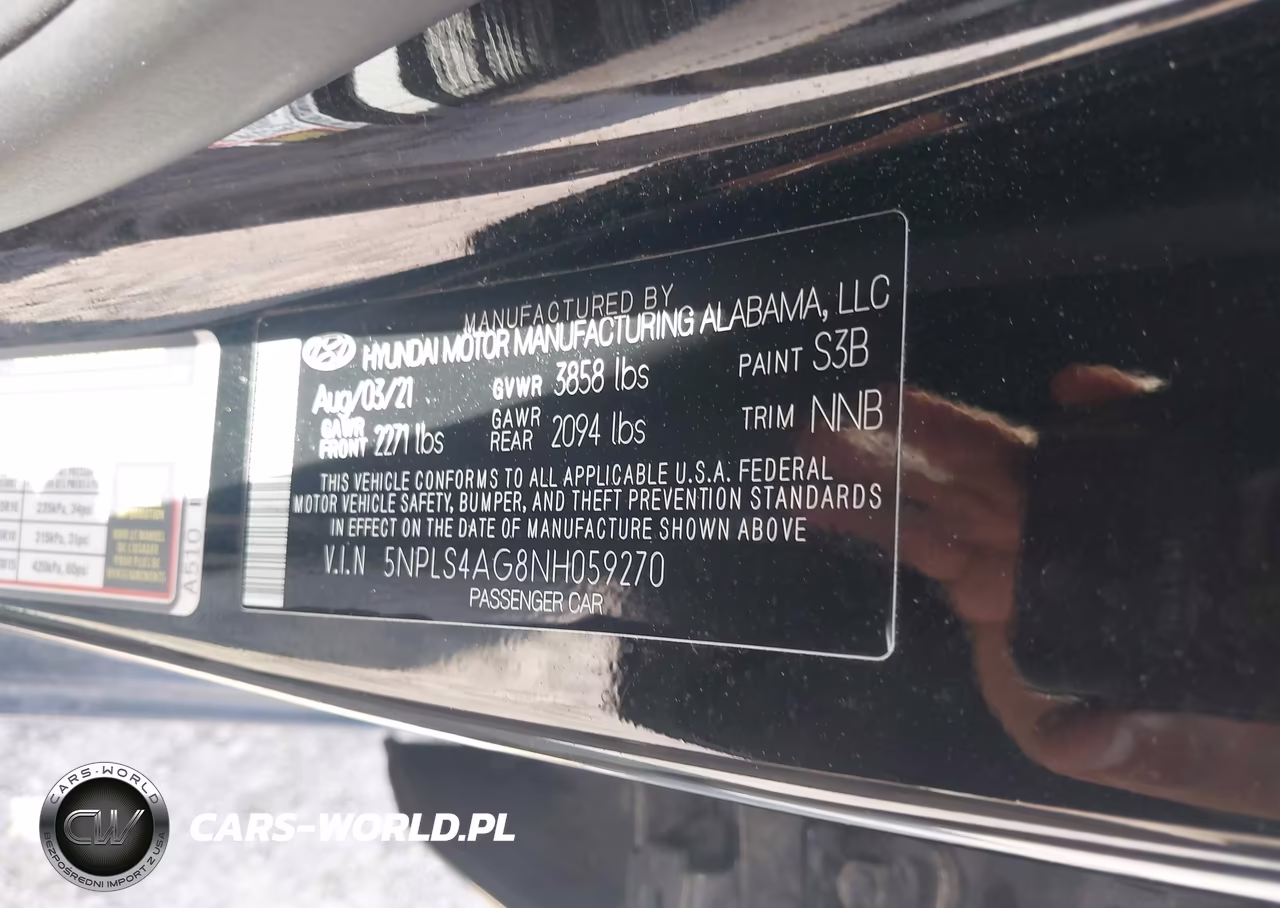 2022 Hyundai Elantra Sel VIN:5NPLS4AG8NH059270 - 9