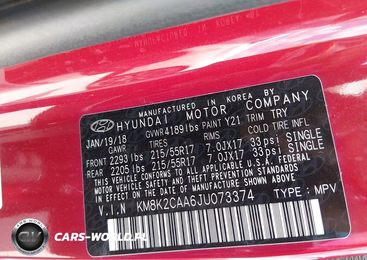 2018 Hyundai Kona Sel VIN:KM8K2CAA6JU073374 - 9
