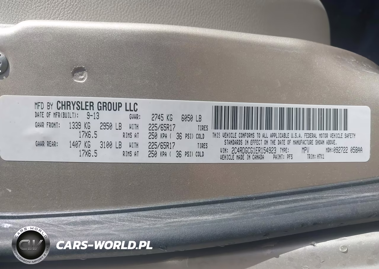 2014 Dodge Grand Caravan Sxt VIN:2C4RDGCG1ER154923 - 9