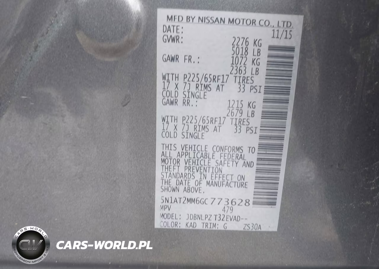 2016 Nissan Rogue S VIN:5N1AT2MM6GC773628 - 9