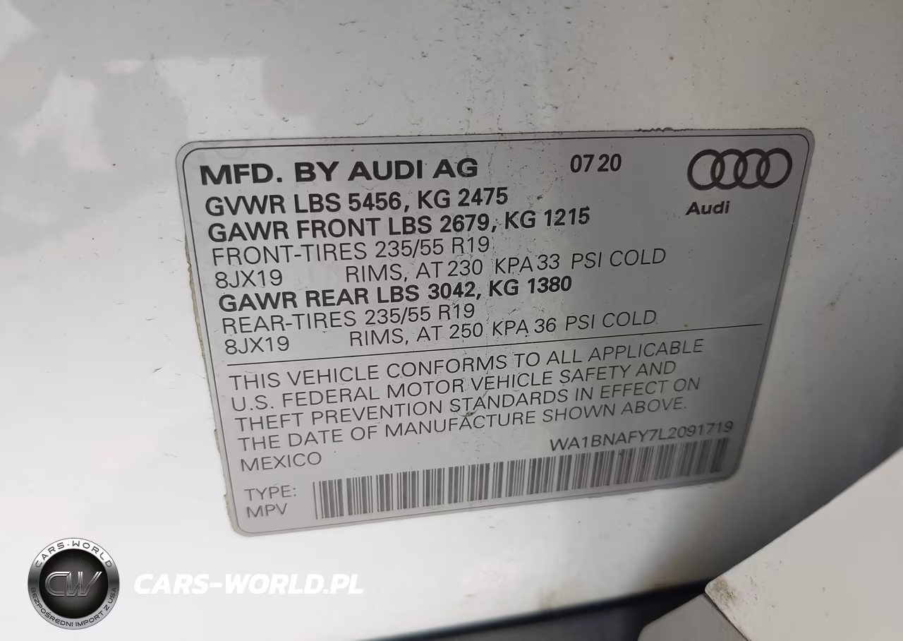 2020 Audi Q5 Premium Plus 45 Tfsi Quattro S Tronic VIN:WA1BNAFY7L2091719 - 9