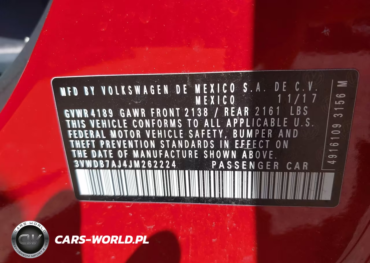 2018 Volkswagen Jetta 1.4T Se-1.4T Wolfsburg Edition VIN:3VWDB7AJ4JM262224 - 9