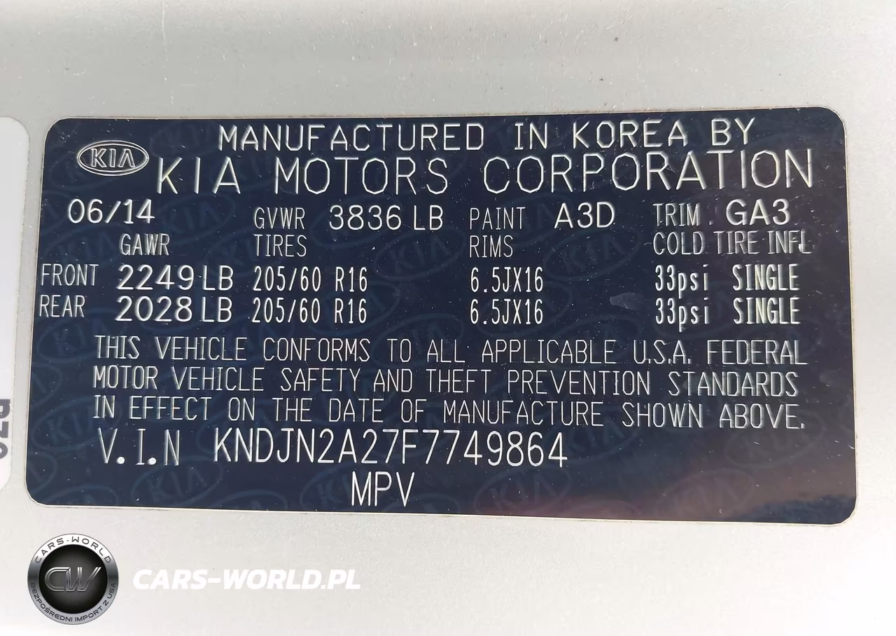 2015 Kia Soul VIN:KNDJN2A27F7749864 - 9