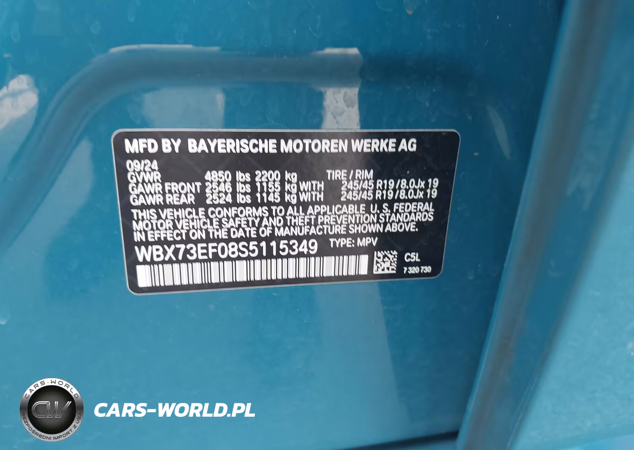 2025 BMW X1 xDrive28I VIN:WBX73EF08S5115349 - 9