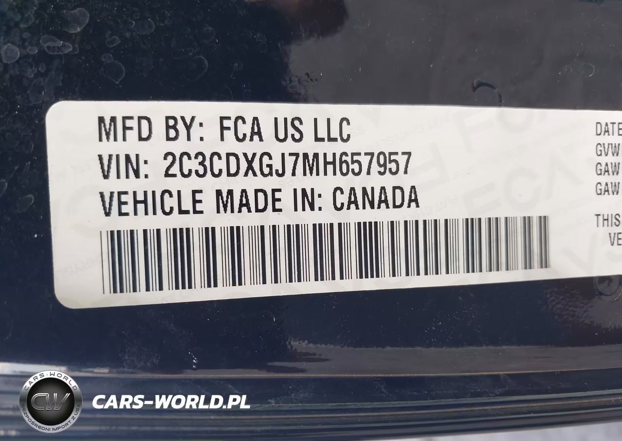 2021 Dodge Charger Scat Pack Rwd VIN:2C3CDXGJ7MH657957 - 9