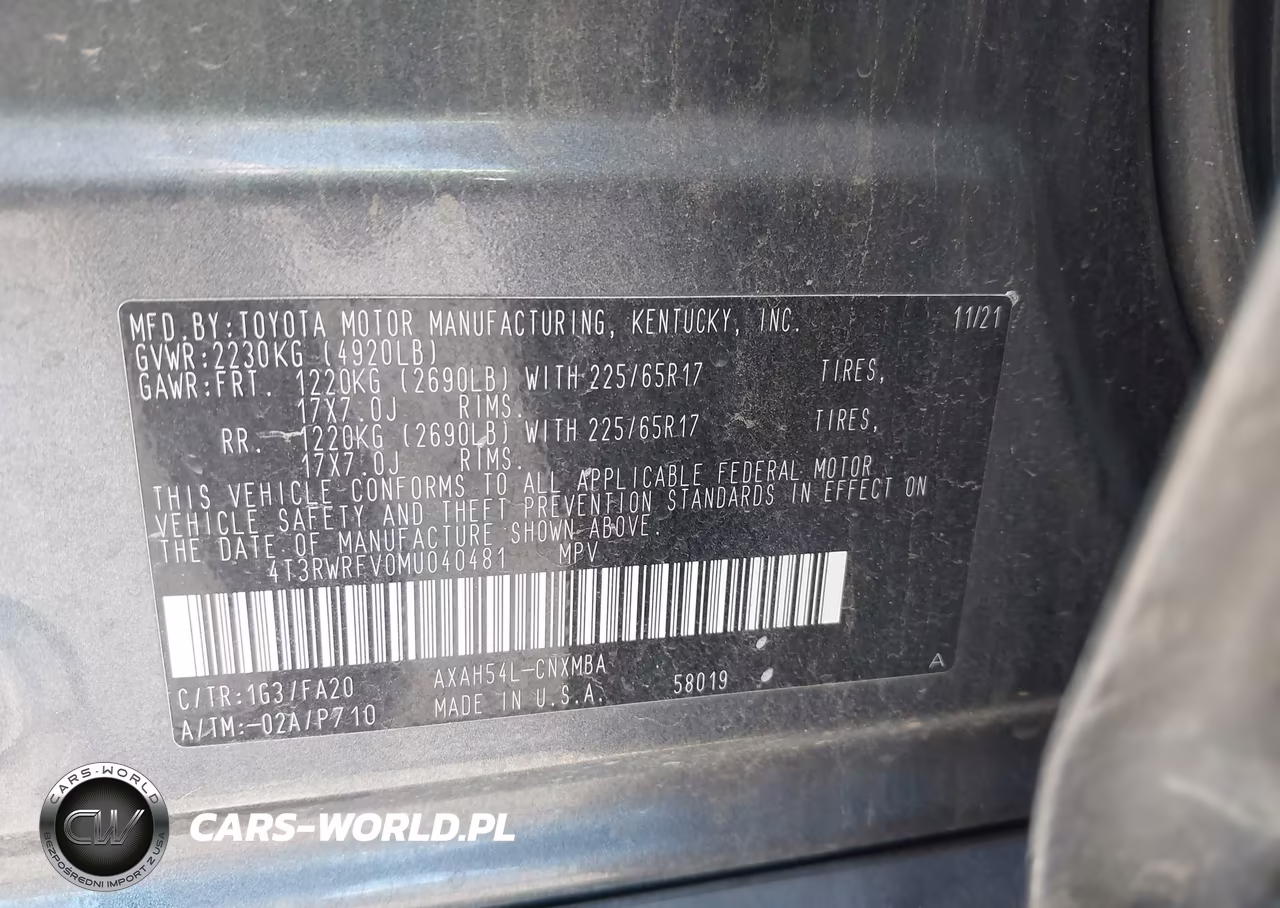 2021 Toyota Rav4 Hybrid Xle VIN:4T3RWRFV0MU040481 - 9