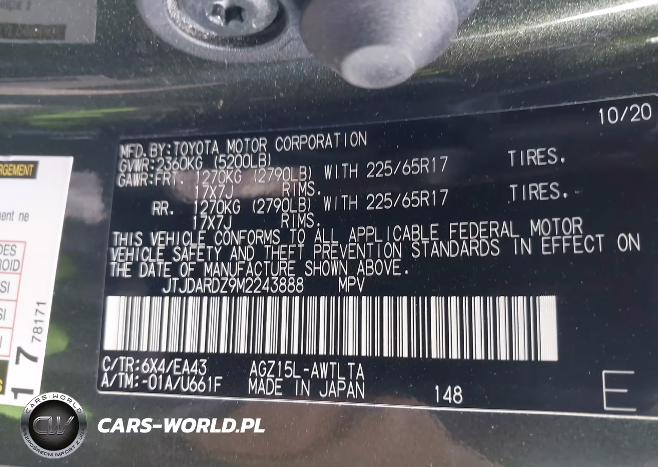 2021 Lexus Nx 300 VIN:JTJDARDZ9M2243888 - 9