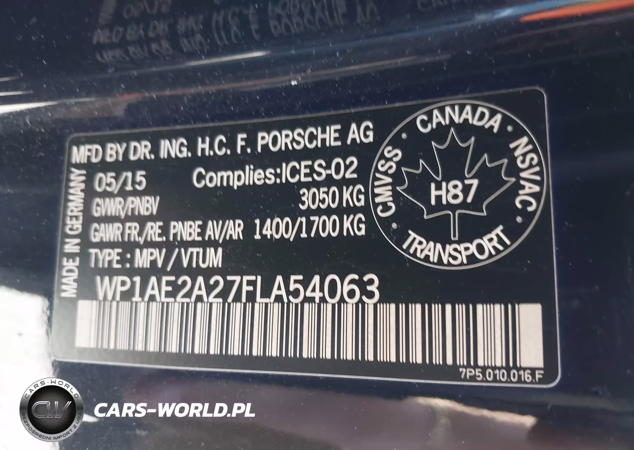 2015 Porsche Cayenne E-Hybrid S VIN:WP1AE2A27FLA54063 - 9
