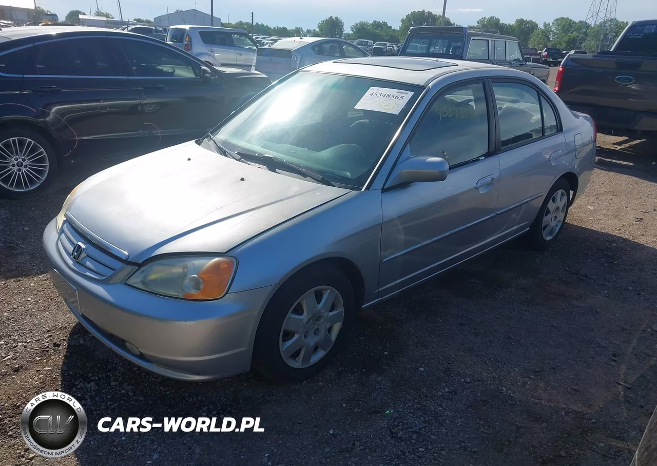 2002 Honda Civic Ex VIN:1HGES26762L052350 - 2