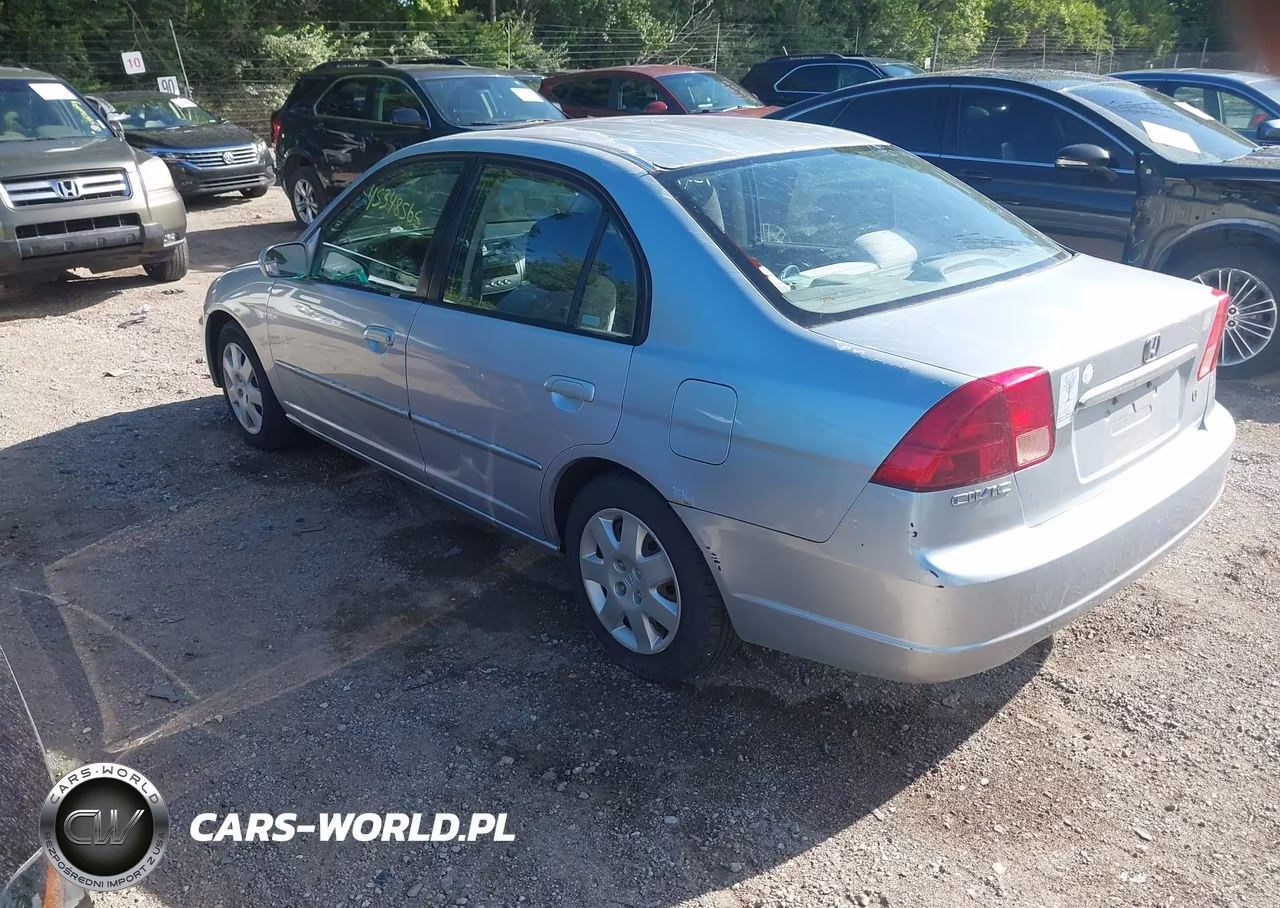 2002 Honda Civic Ex VIN:1HGES26762L052350 - 3