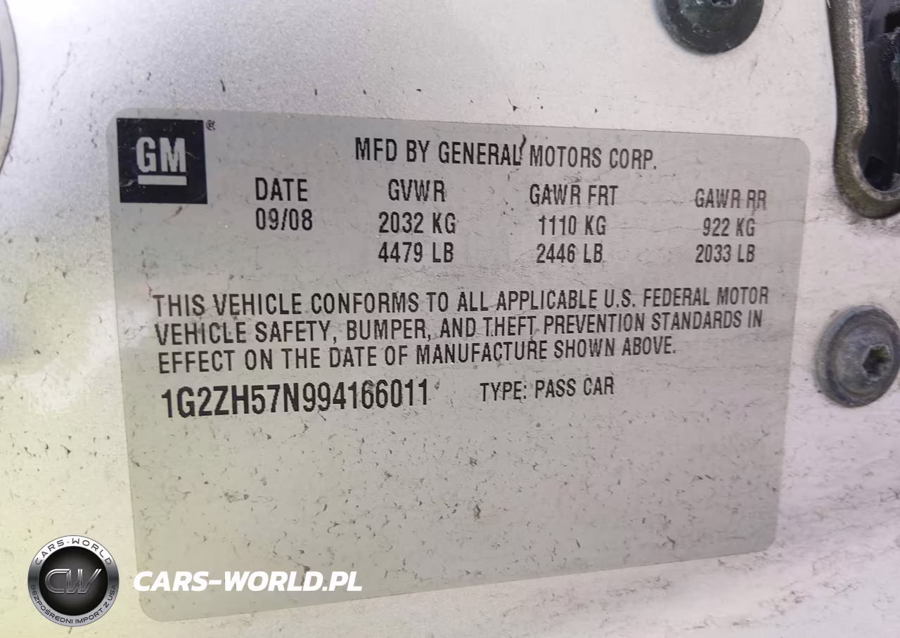 2009 Pontiac G6 Gt VIN:1G2ZH57N994166011 - 9