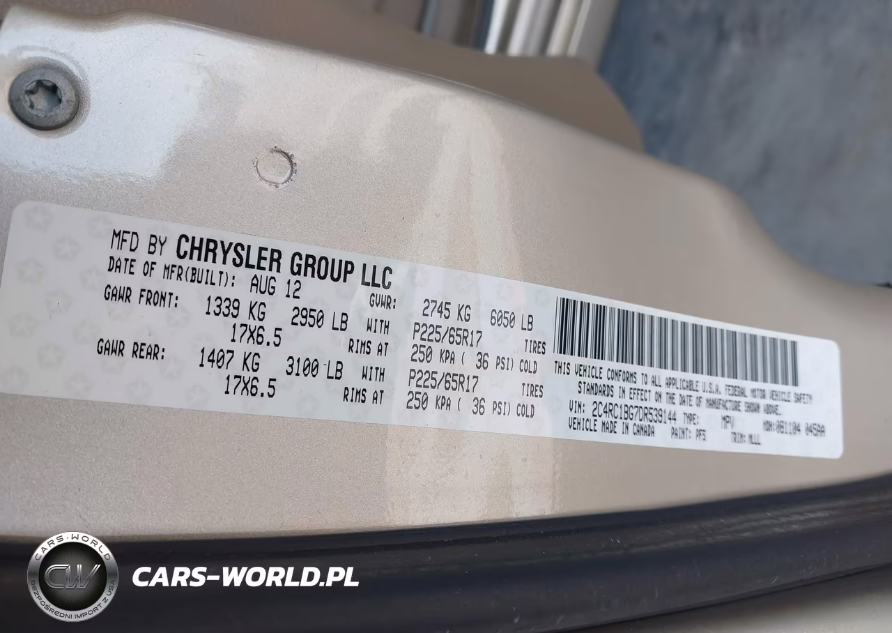 2013 Chrysler Town & Country Touring VIN:2C4RC1BG7DR539144 - 9