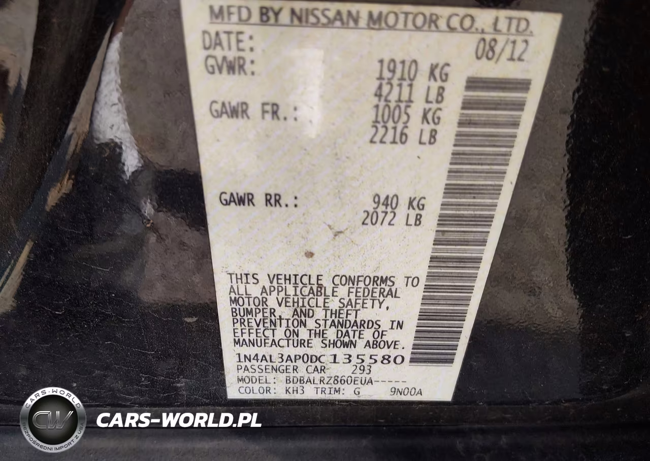 2013 Nissan Altima 2.5 S VIN:1N4AL3AP0DC135580 - 9