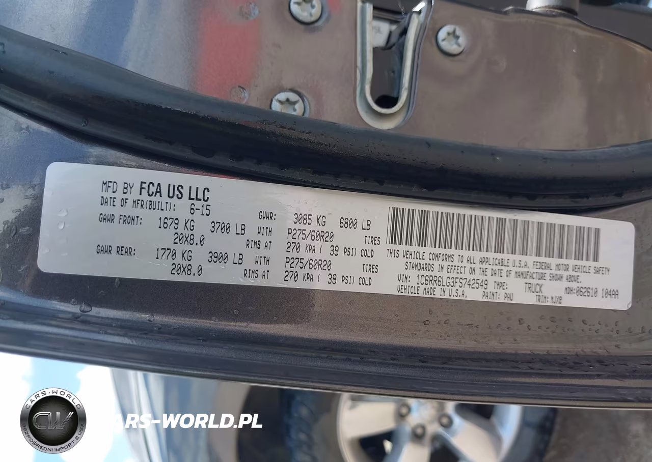 2015 Ram 1500 Lone Star VIN:1C6RR6LG3FS742549 - 9