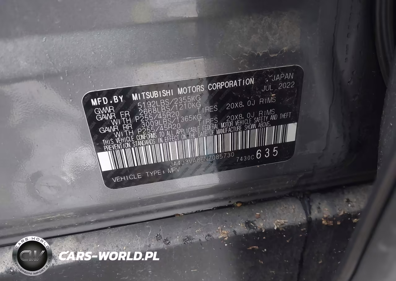 2022 Mitsubishi Outlander Sel 2.5 2Wd VIN:JA4J3VA86NZ085730 - 9