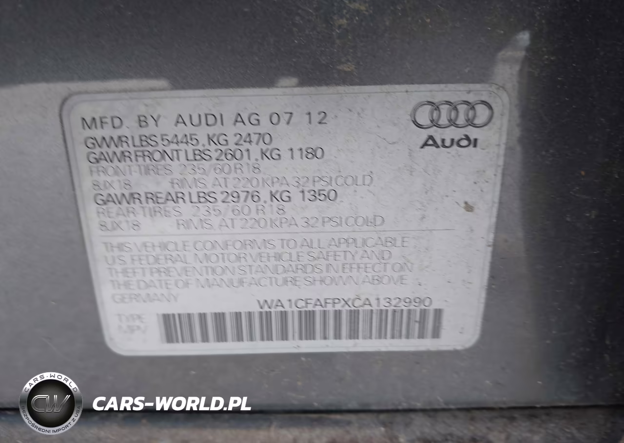 2012 Audi Q5 2.0T Premium VIN:WA1CFAFPXCA132990 - 9