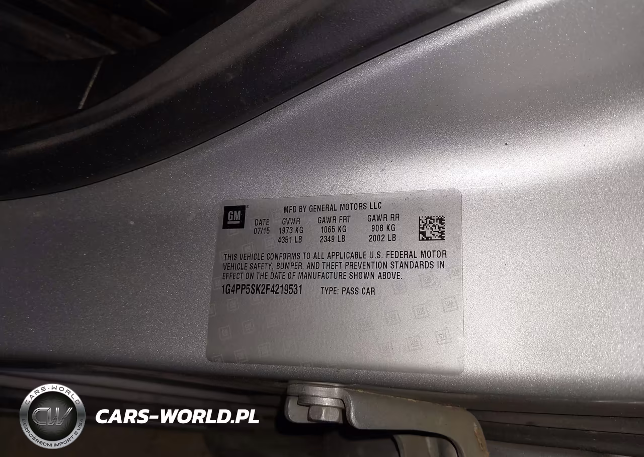 2015 Buick Verano VIN:1G4PP5SK2F4219531 - 9